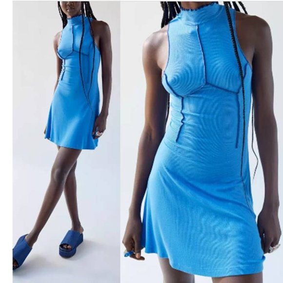 UO Deja Seamed Stretch Mini Dress - Picture 3 of 4